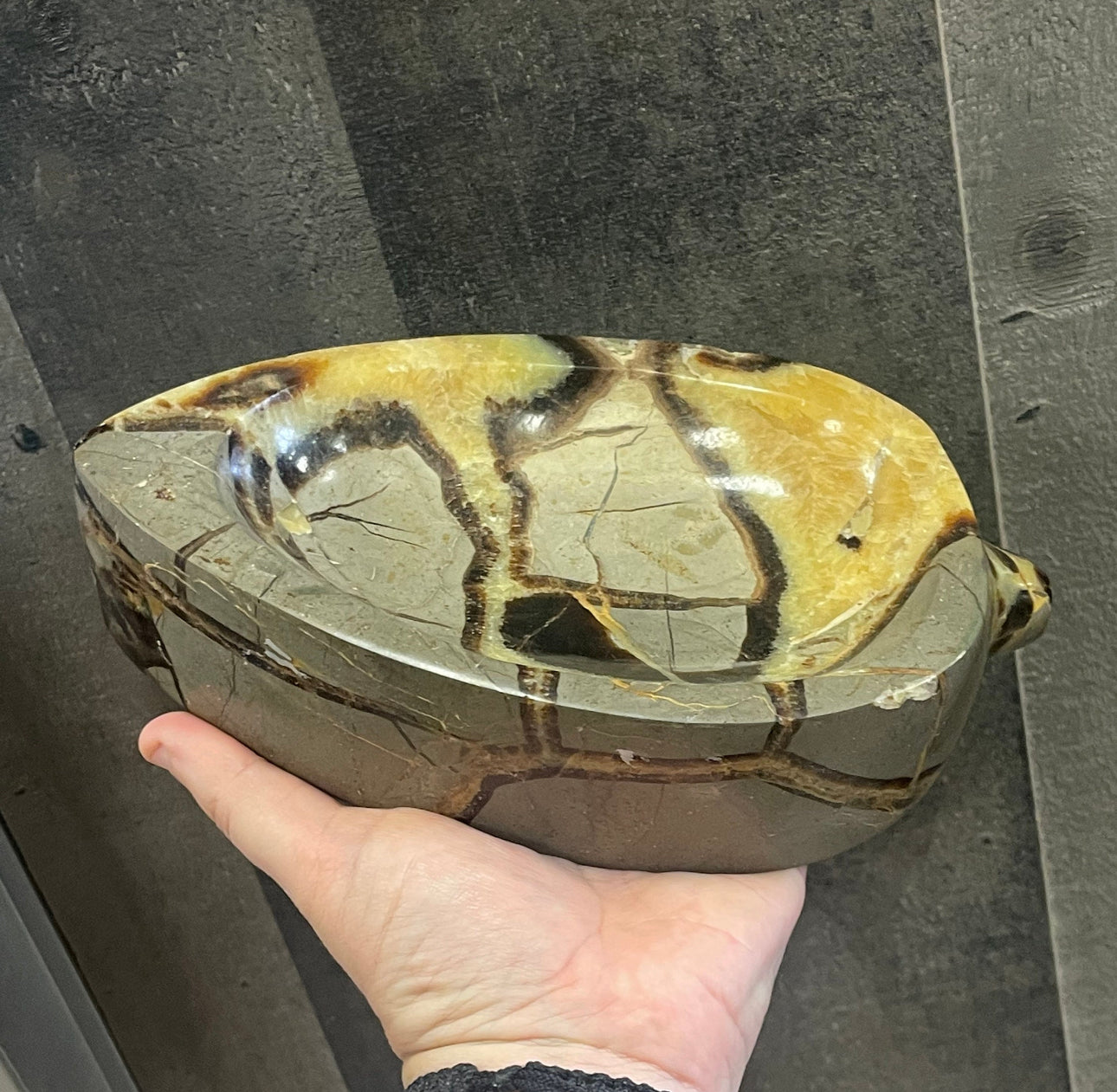 Septarian Leaf Bowl