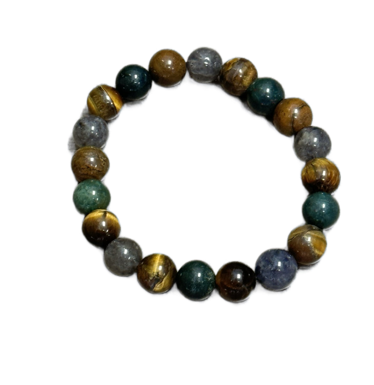 Bloodstone w/ Iolite & Tigers Eye