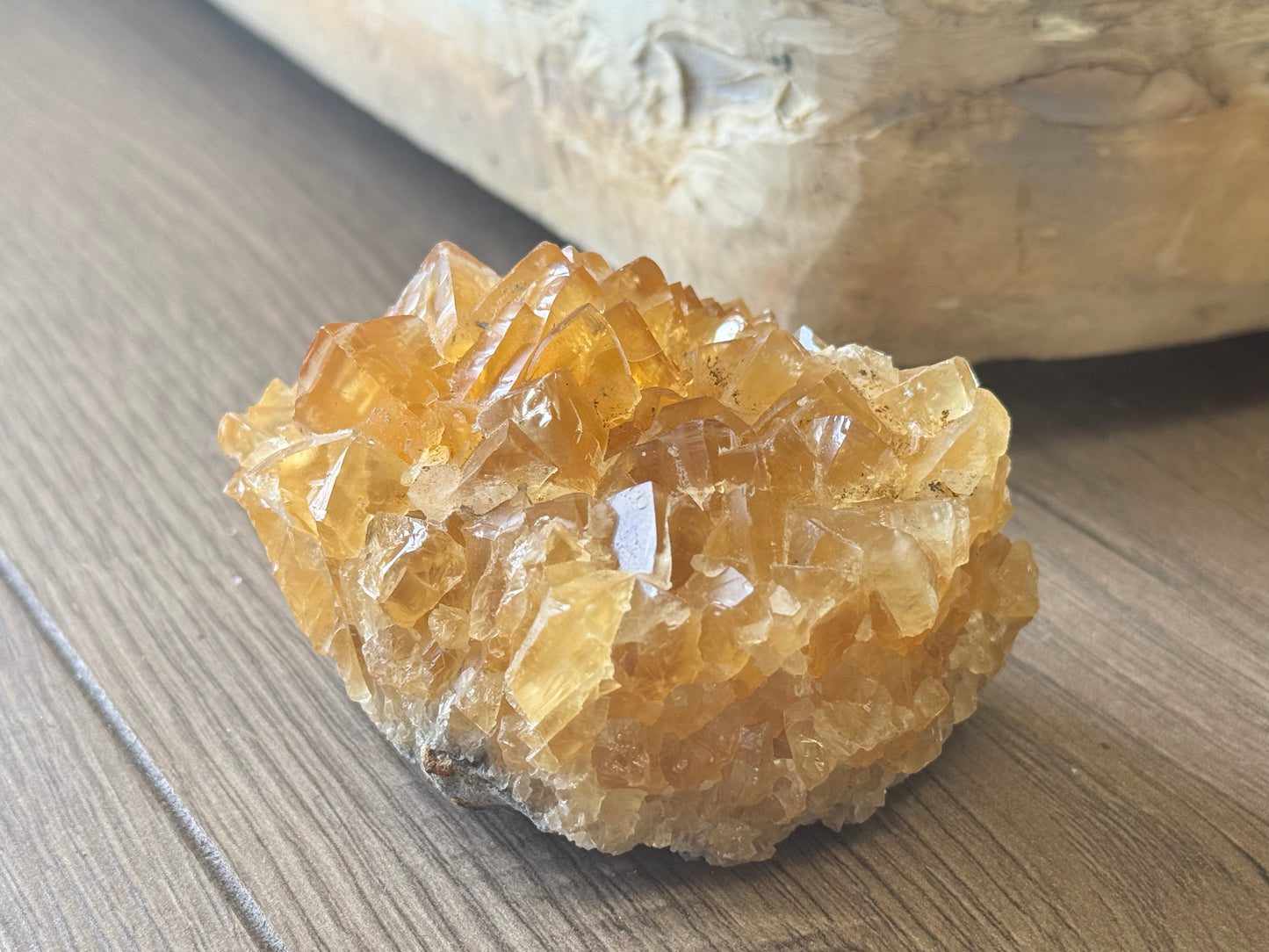 Golden Yellow Cubic Calcite